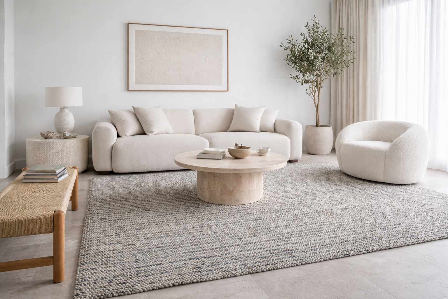 Echelon Copper Boucle Rug