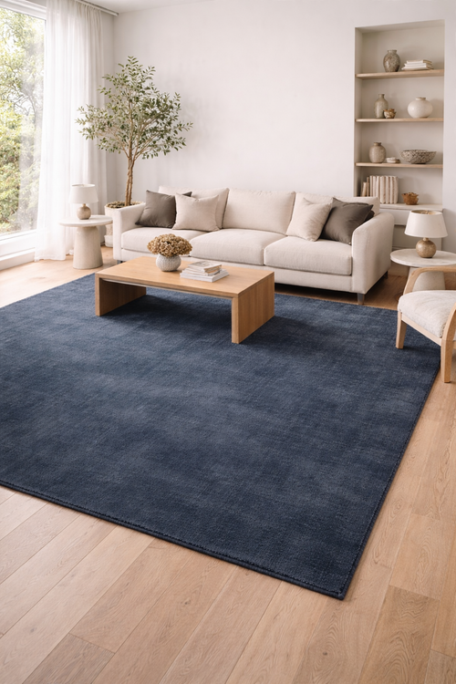 Drift Atelier Navy Blue Wool Rug