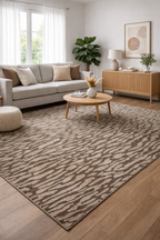 Lorien Grey Beige Organic Rug