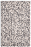 Zavelle Black White Contrast Hand-Woven Rug