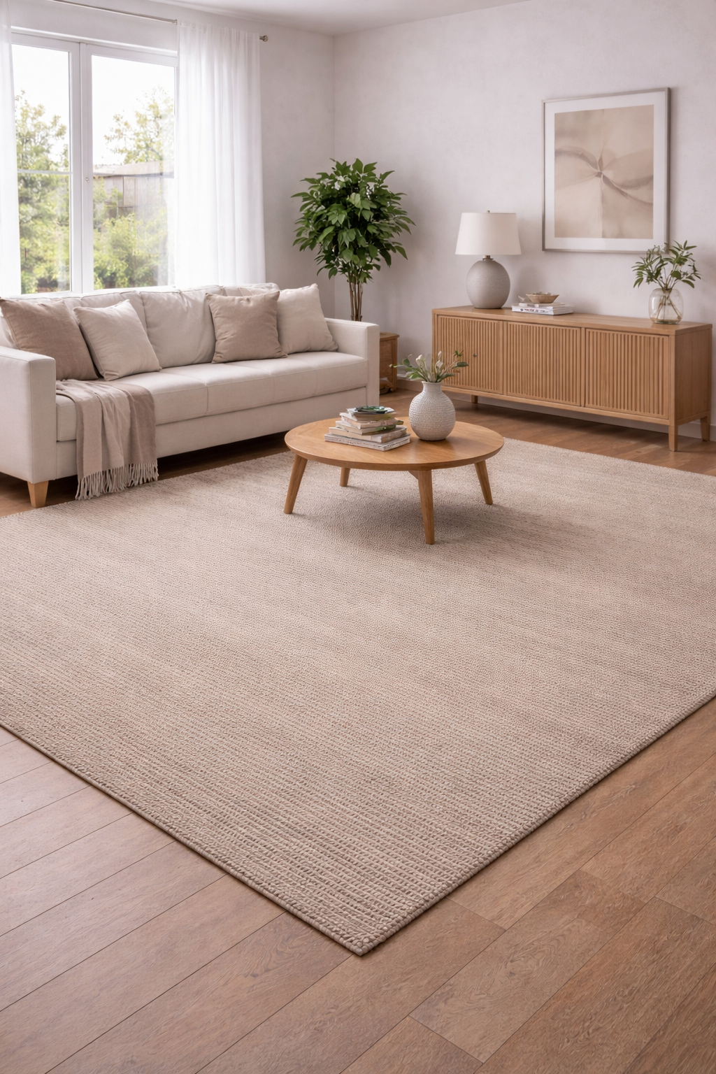 Ciro Cream Hand-Woven Rug