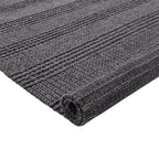 Sierra Stitches Smoke Grey Hand-Woven Rug