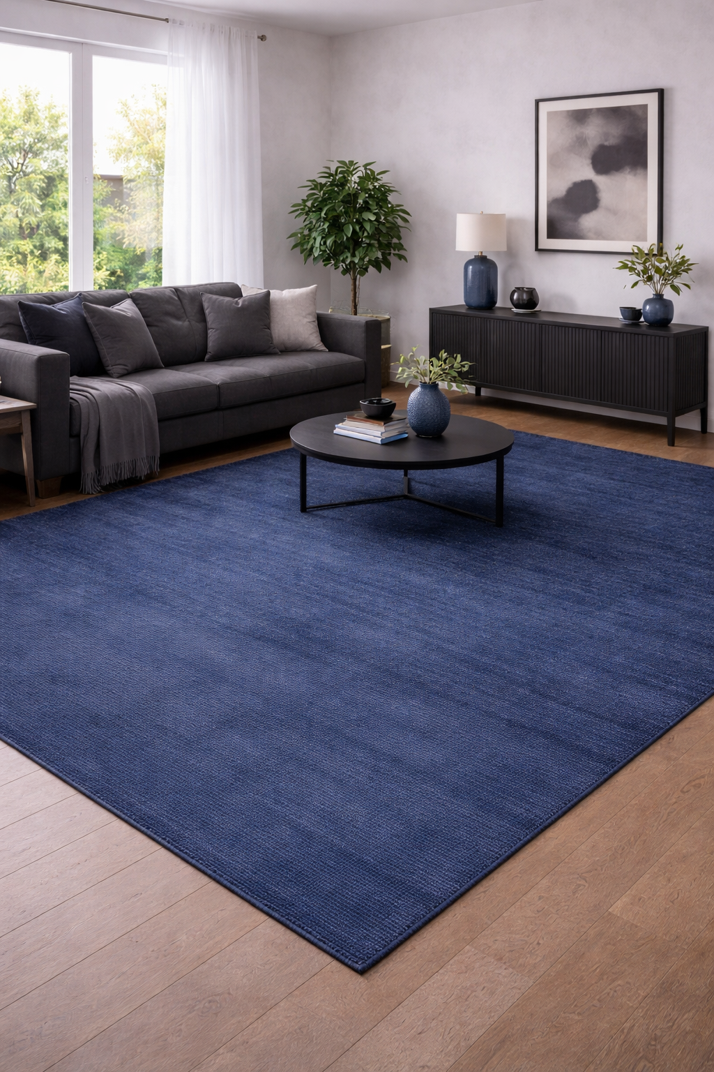 Ciro Ocean Blue Hand-Woven Rug