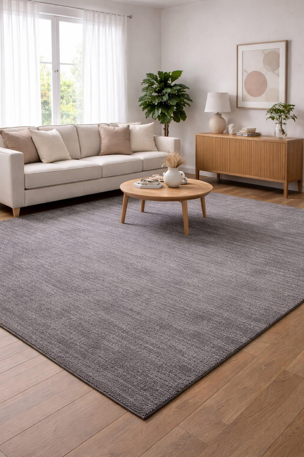 Kade Cedar Grey Wool Rug