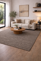 Arden Mocha Brown Flatweave Rug