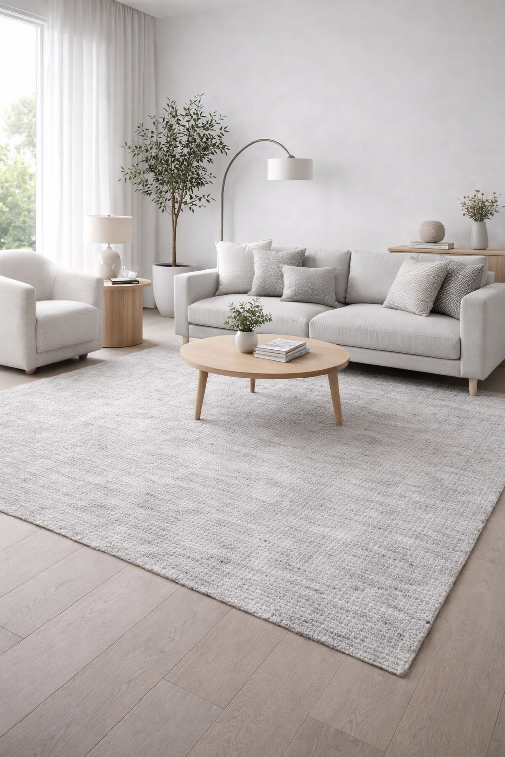 Vanta Silver Hand-Loomed Rug