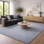 Sierra Plain Periwinkle Blue Hand-Woven Rug