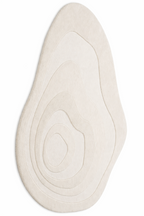 Zephyr Ivory Contemporary Wool Rug