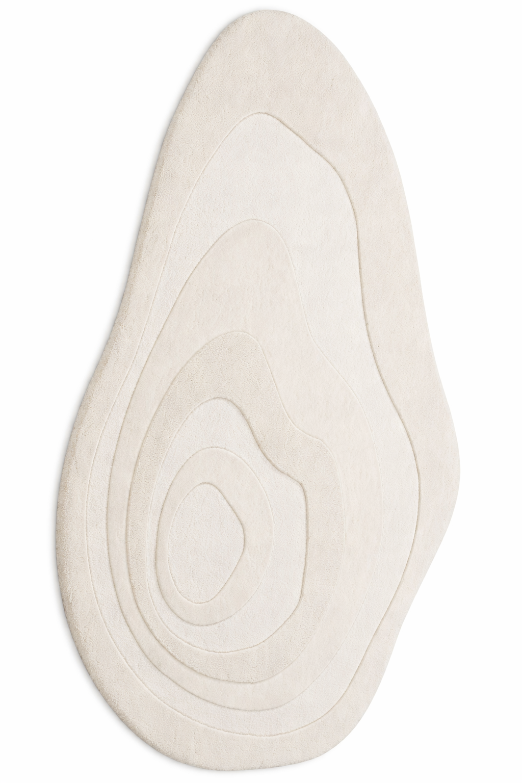 Zephyr Ivory Contemporary Wool Rug