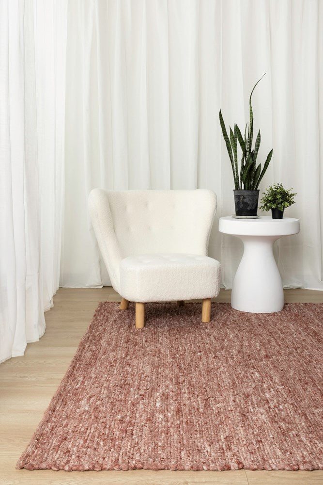 Solara Coral Hand-Woven Rug