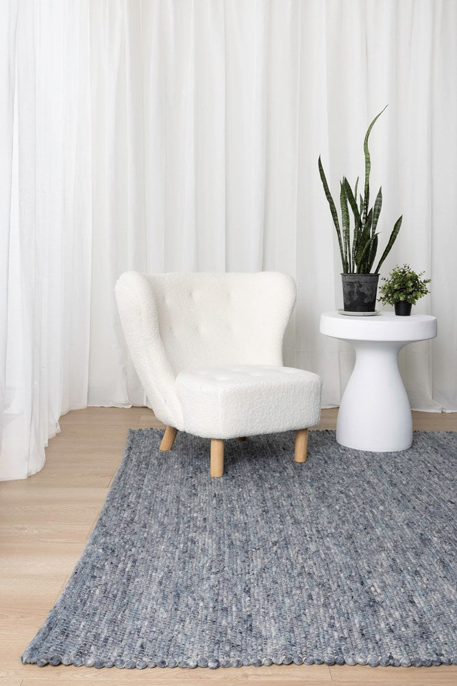Solara Blue Hand-Woven Rug