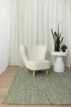 Solara Sea Green Hand-Woven Rug
