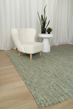 Solara Sea Green Hand-Woven Rug