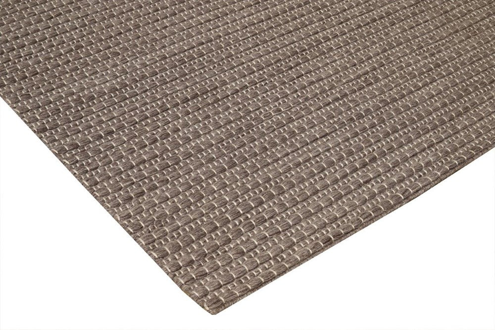 Arden Mocha Brown Flatweave Rug