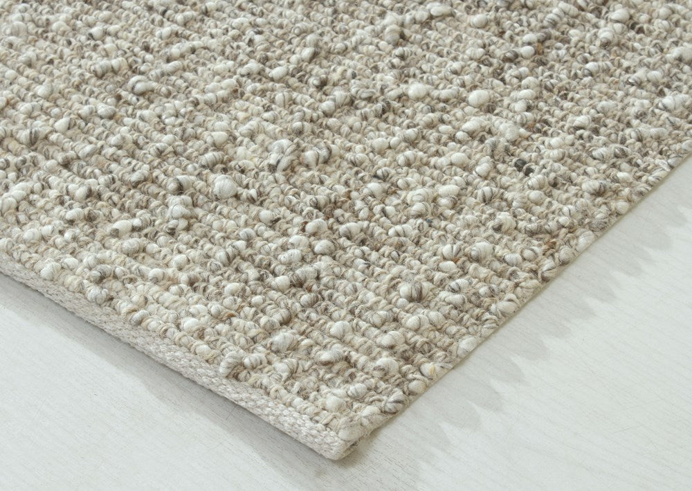 Nori Mini Beige Brown Textured Rug
