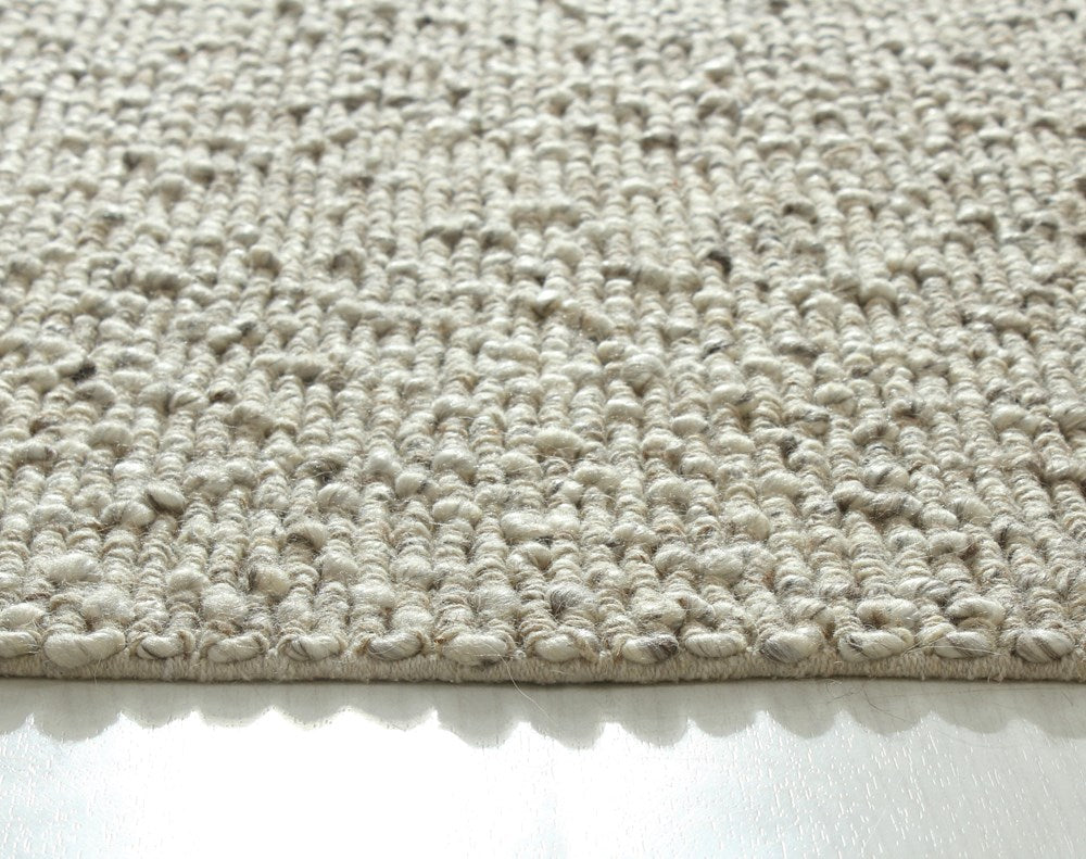 Nori Mini Beige Brown Textured Rug