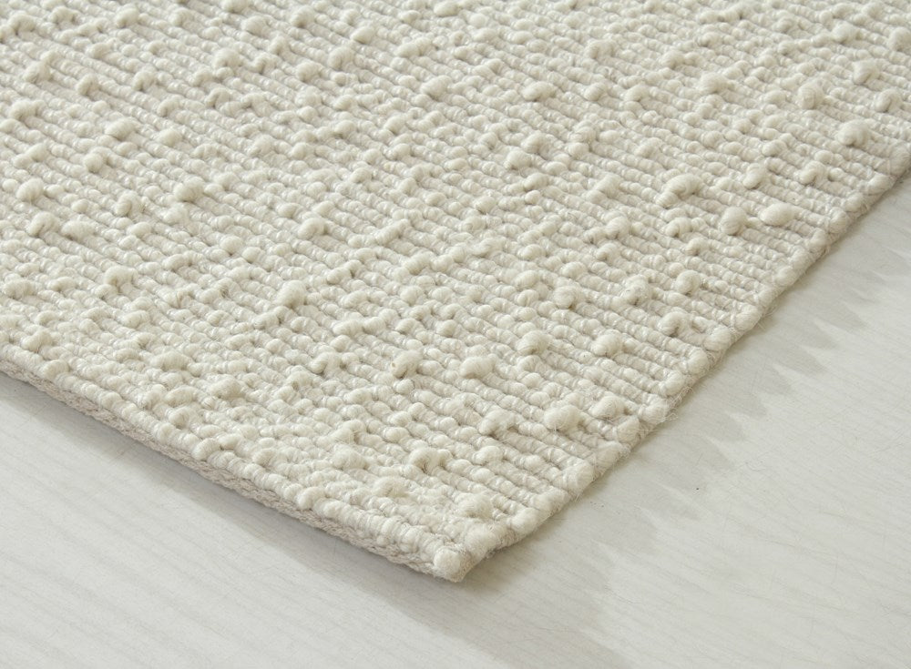 Nori Mini Ivory Textured Rug