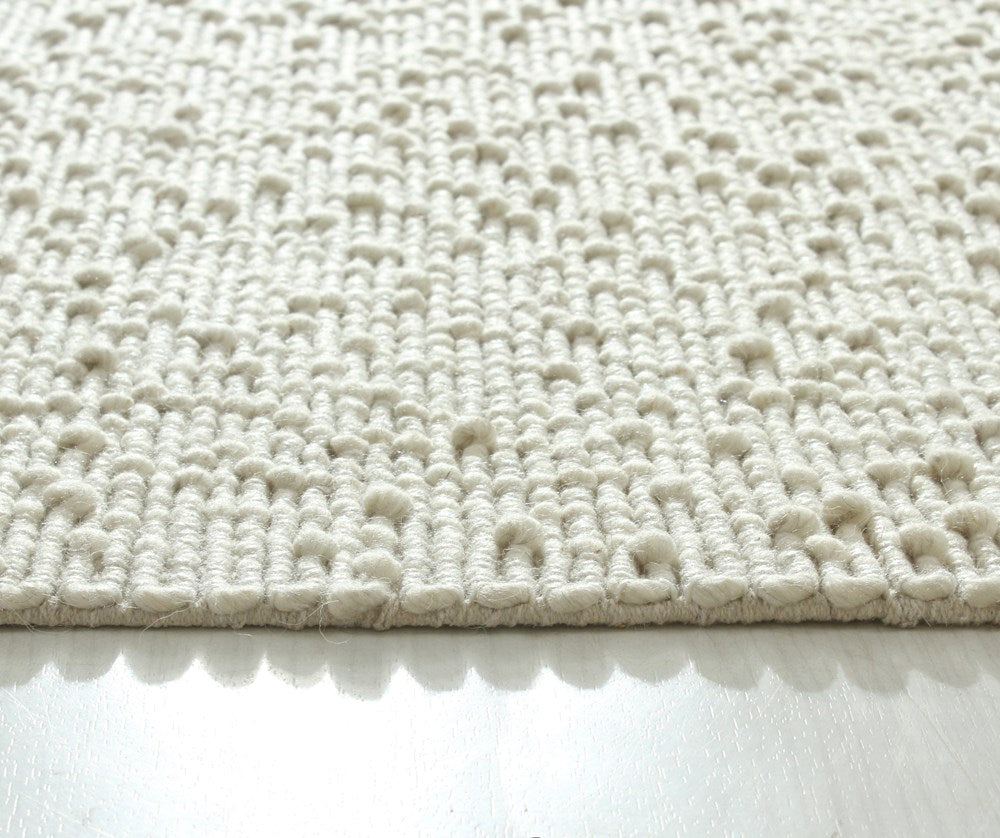 Nori Mini Ivory Textured Rug