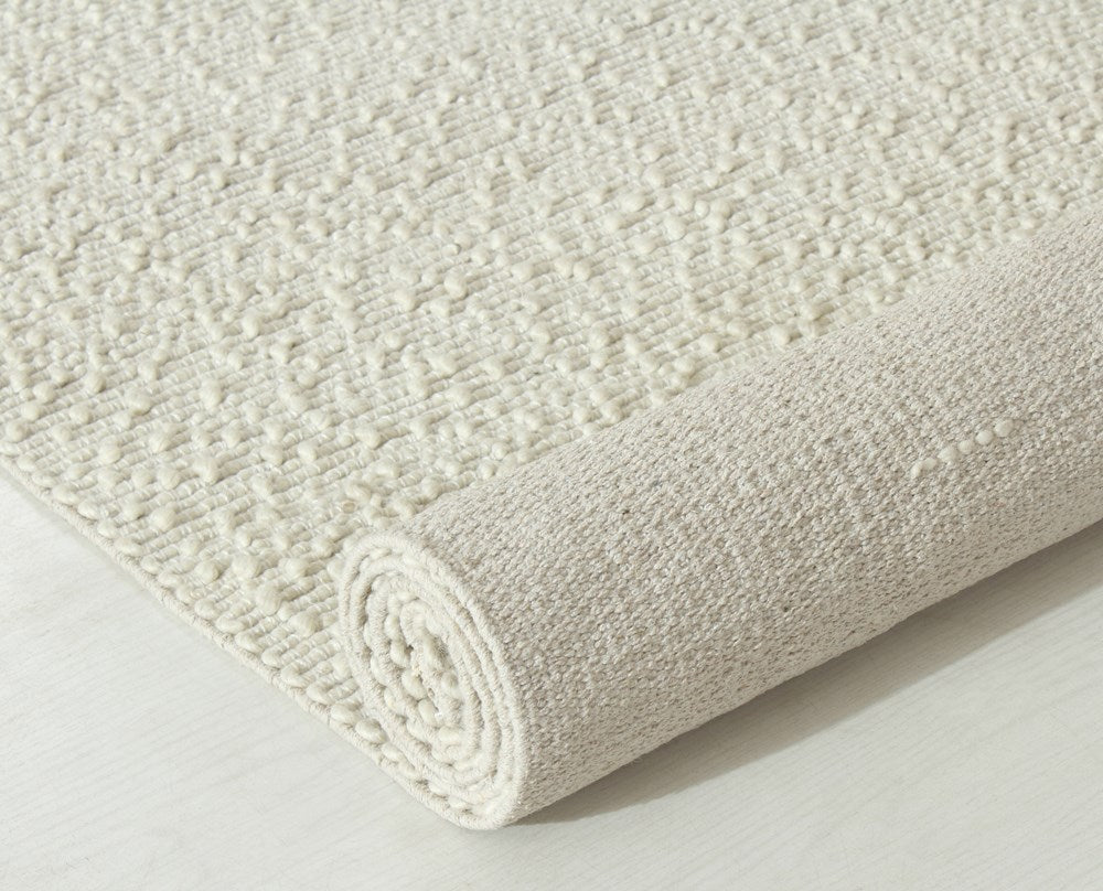 Nori Mini Ivory Textured Rug