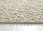 Nori Mini Oatmeal Beige Textured Rug
