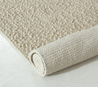 Nori Mini Oatmeal Beige Textured Rug