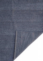 Sierra Stitches Periwinkle Blue Hand-Woven Rug