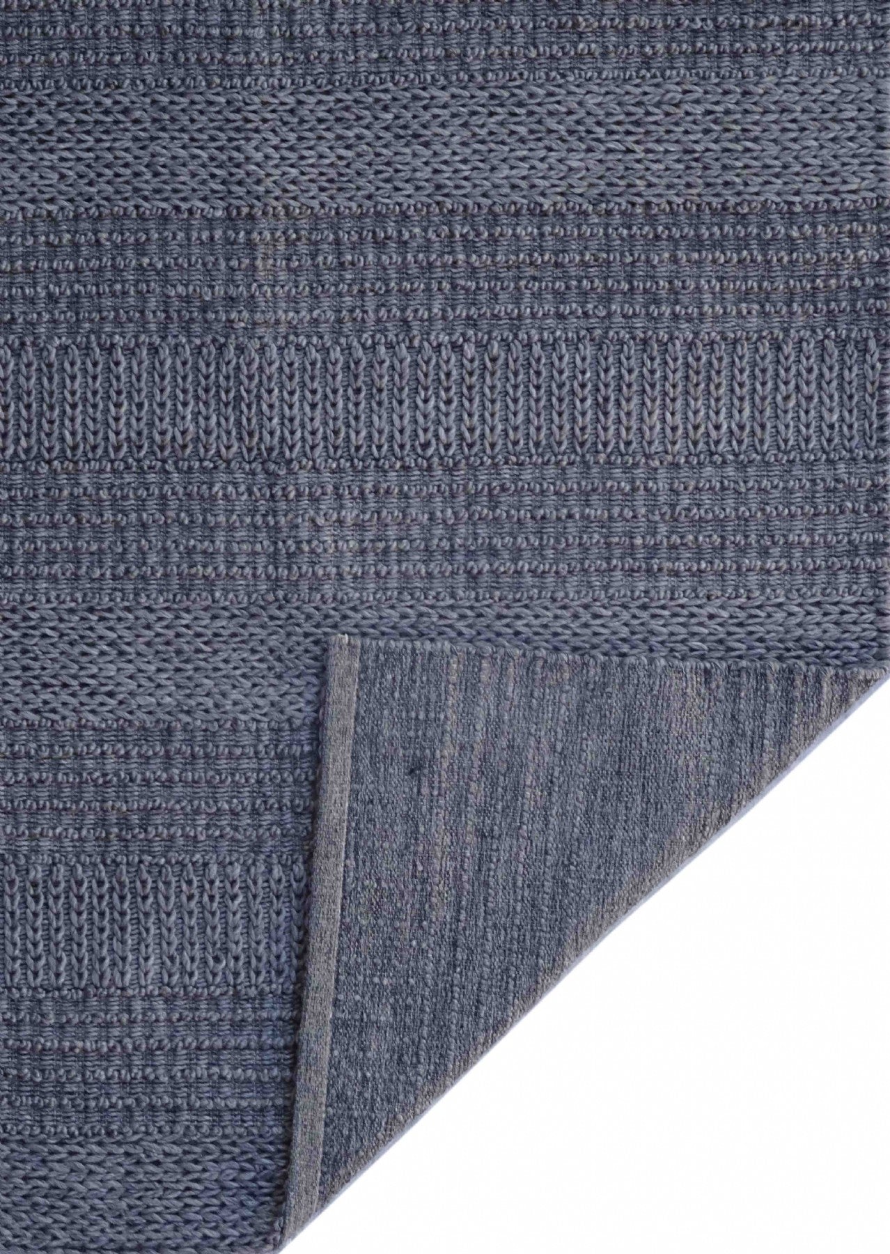 Sierra Stitches Periwinkle Blue Hand-Woven Rug
