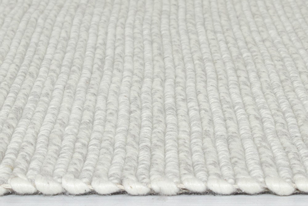 Luxe Fortune White Wool Rug