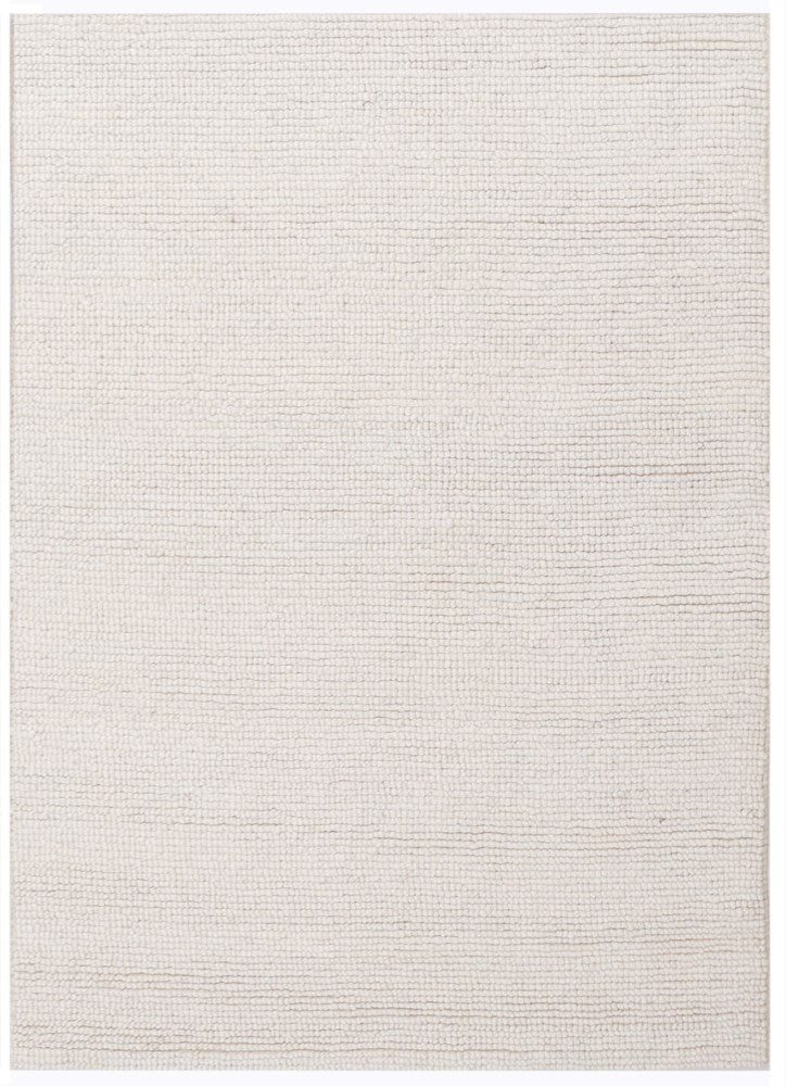 Solstice Day White Hand-Woven Rug