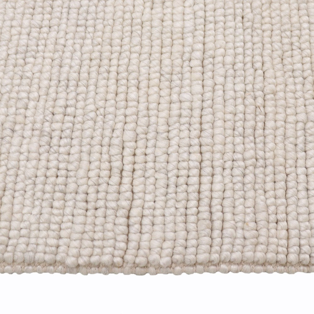 Solstice Day White Hand-Woven Rug