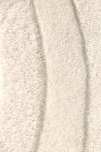 Zephyr Ivory Contemporary Wool Rug