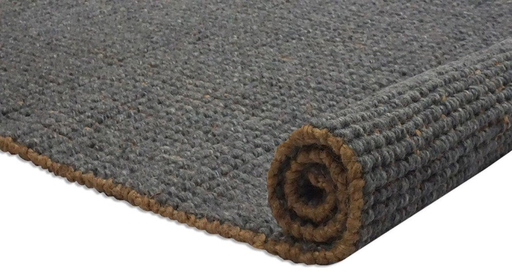 Sorelle Dark Grey Hand-Woven Rug