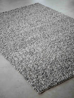 Zavelle Black White Contrast Hand-Woven Rug