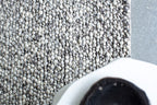 Zavelle Black White Contrast Hand-Woven Rug