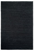 Selora Black Hand-Woven Jute Rug