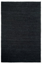 Selora Black Hand-Woven Jute Rug