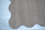 Virelle Greige Scalloped Wool Rug