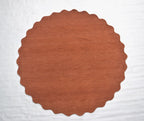 Virelle Rust Scalloped Wool Rug