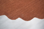 Virelle Rust Scalloped Wool Rug