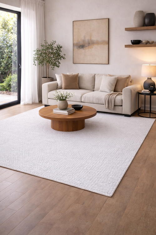 Arden Snow Flatweave Rug