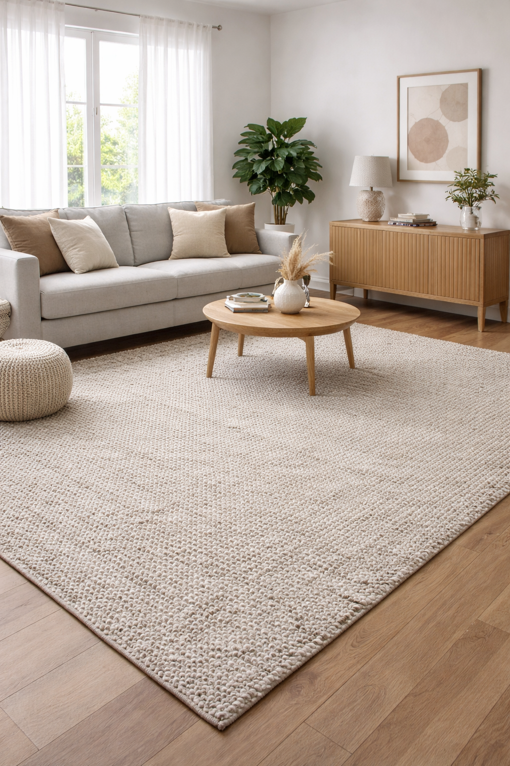 Kora Grey Wool Rug