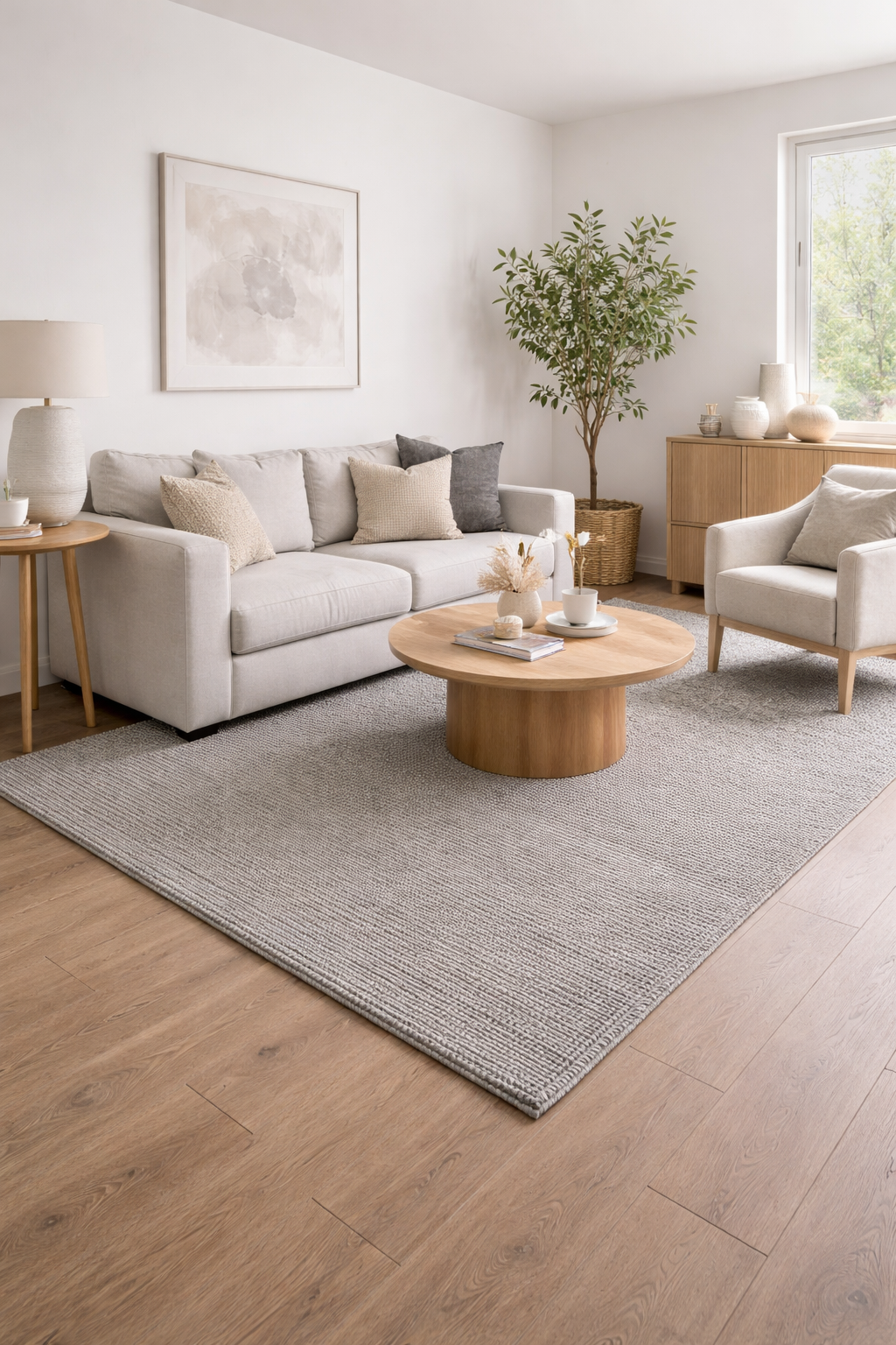 Solstice Night Grey Hand-Woven Rug