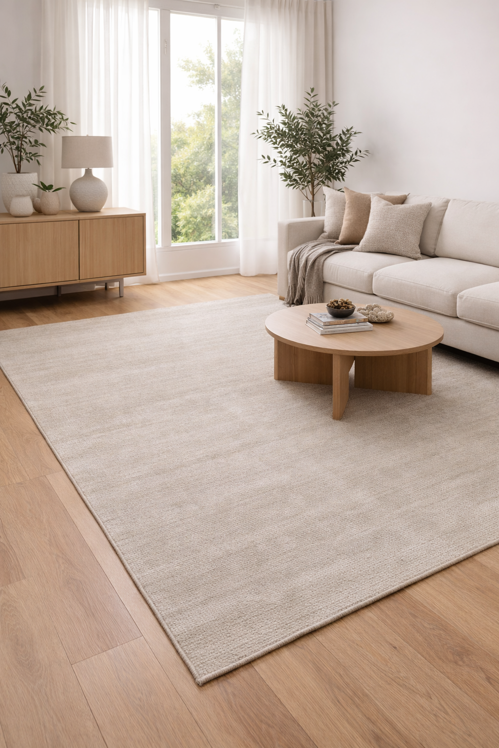 Haven Hand-Loomed Creme Rug
